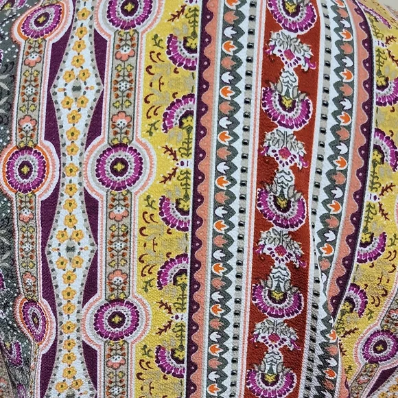 ULTRA FLIRT Front Tie Crop Shirt 3/4 Sleeve - L - Picture 4 of 4